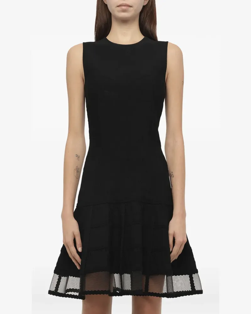 Alexander McQueen Strickkleid ohne Ärmel - Schwarz Schwarz