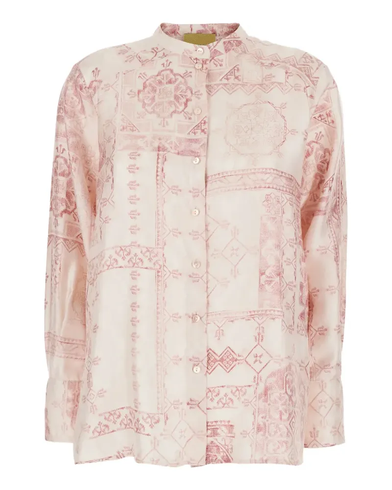 Momoni patterned shirt - Rosa Rosa