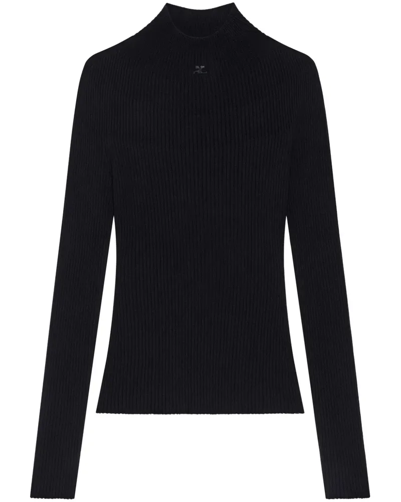 Courrèges Solar Pullover - Schwarz Schwarz