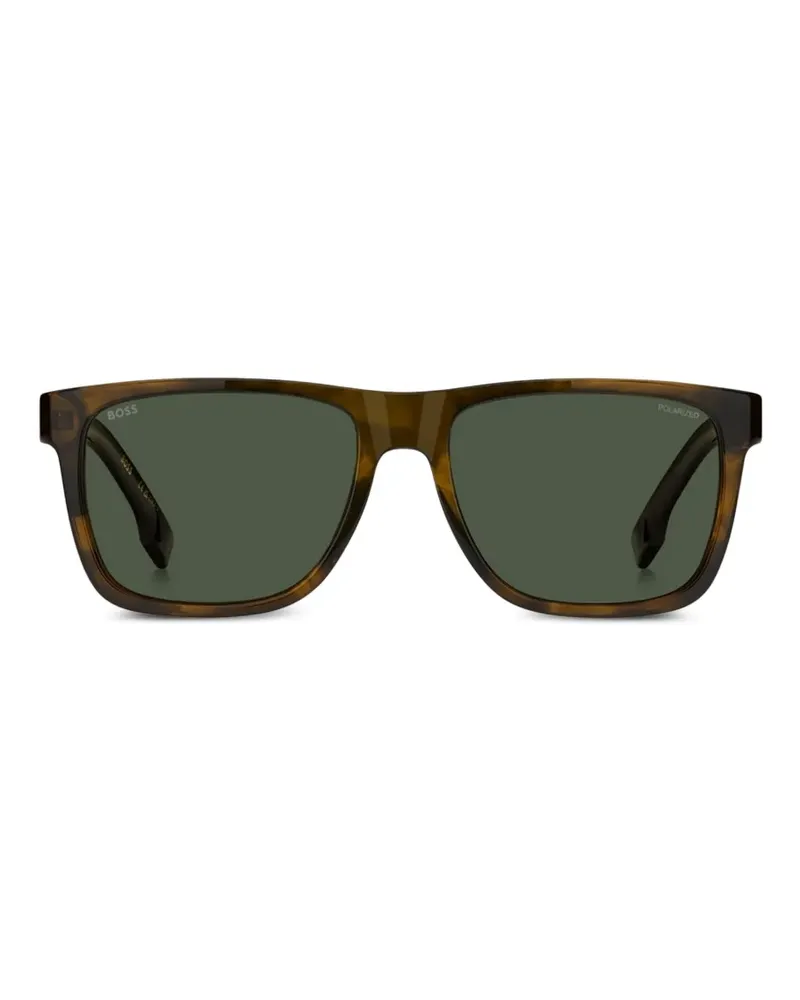 HUGO BOSS square-frame sunglasses - Braun Braun