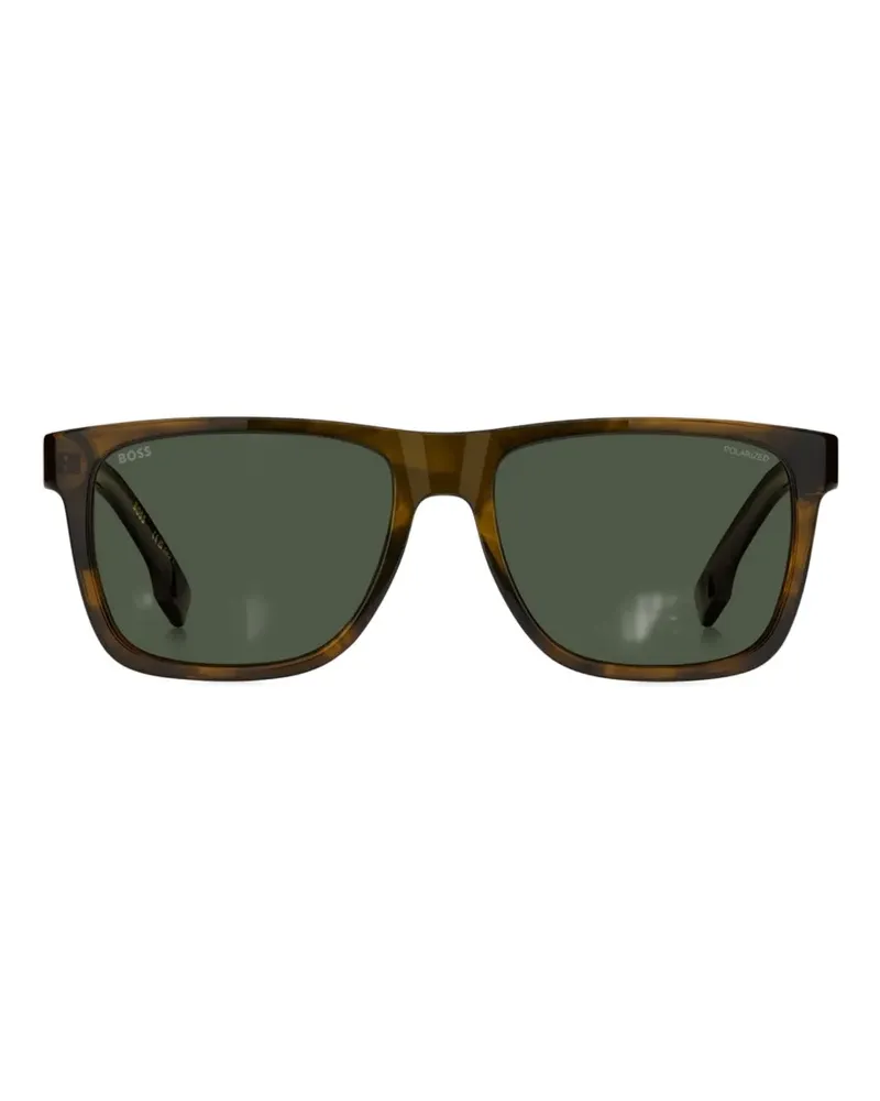 HUGO BOSS square-frame sunglasses - Braun Braun