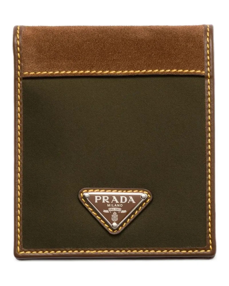 Prada Re-Nylon Portemonnaie - Grün Grün