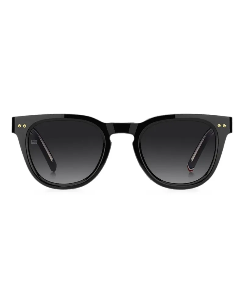 Tommy Hilfiger Sonnenbrille mit rundem Gestell - Schwarz Schwarz