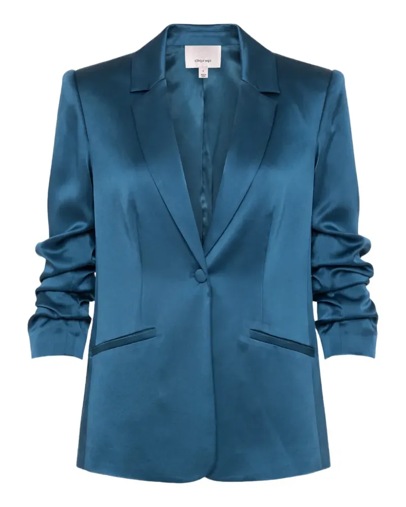 Cinq à Sept Kylie Blazer mit gerafften Ärmeln - Blau Blau