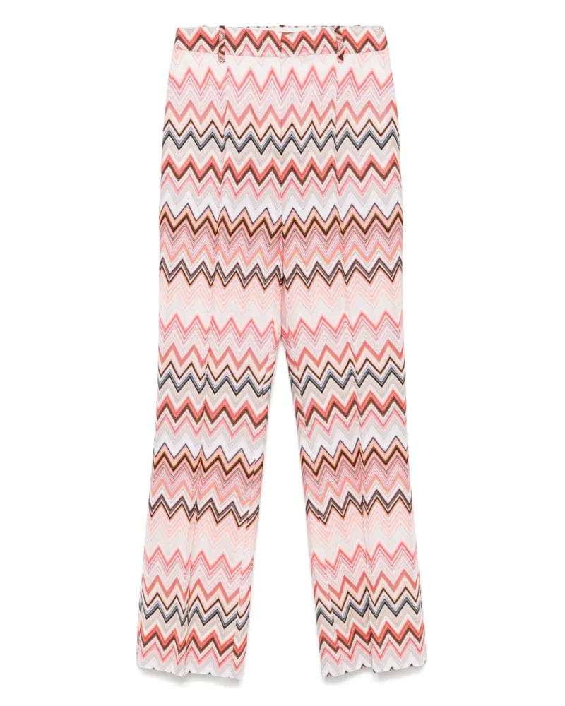 Missoni Hose mit Zickzackmuster - Rot Rot