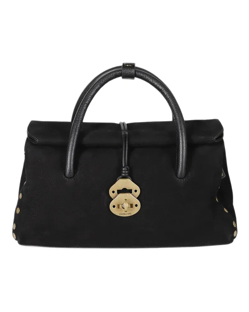 Zanellato small Dotta Jones twist-lock tote bag - Schwarz Schwarz