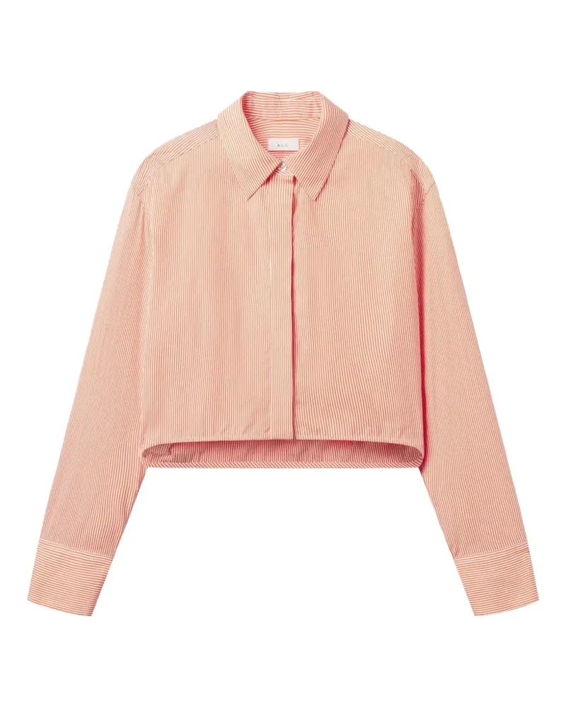 A.L.C. A C. Gestreiftes Maude Hemd - Orange Orange