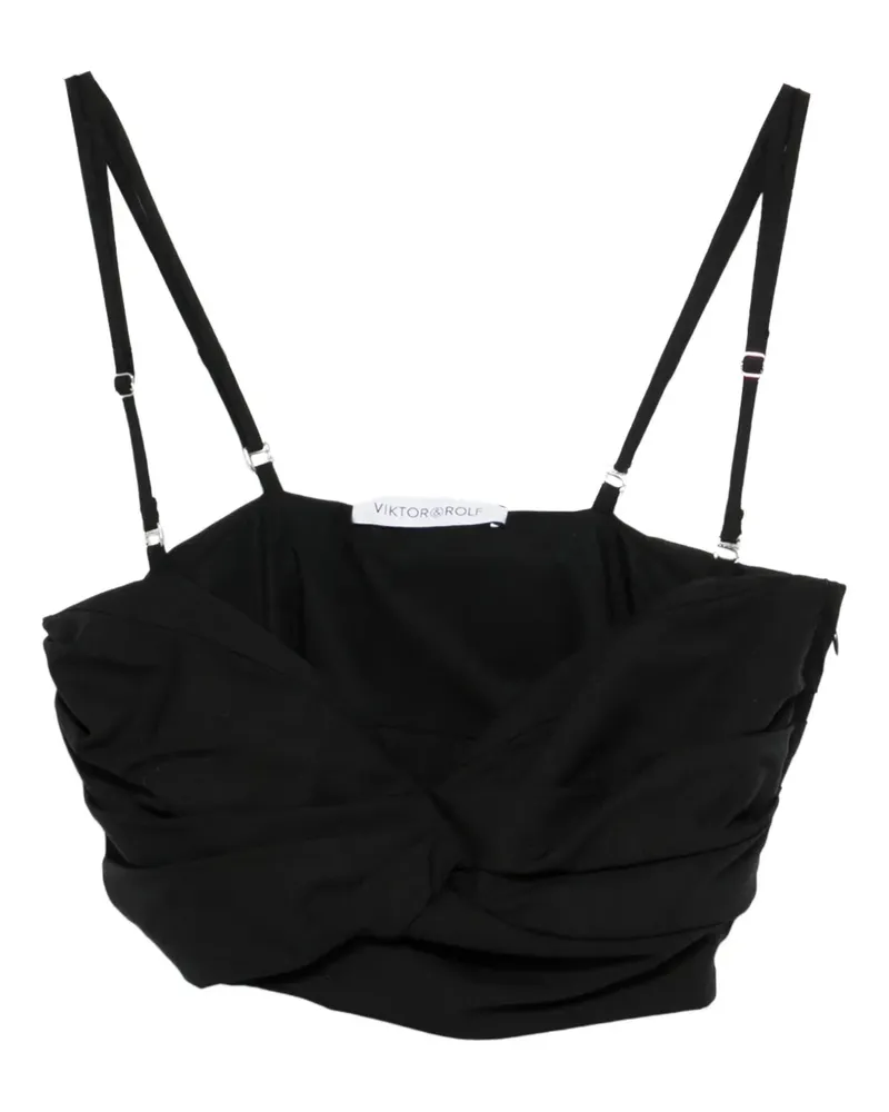 Viktor & Rolf Gerafftes Bralet - Schwarz Schwarz