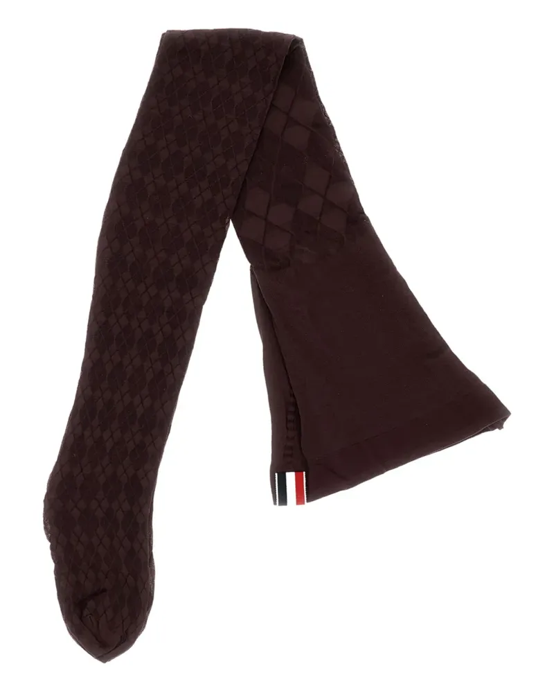 Thom Browne diamond-pattern tights - Braun Braun