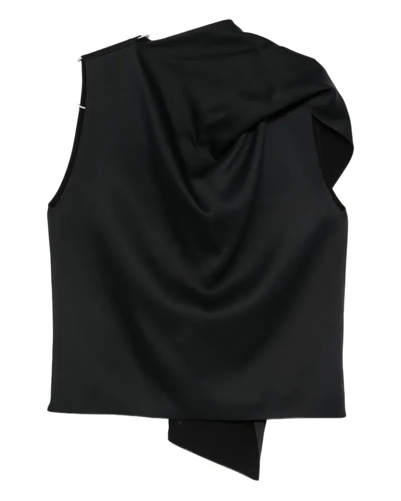 KHAITE Loe draped top - Schwarz Schwarz