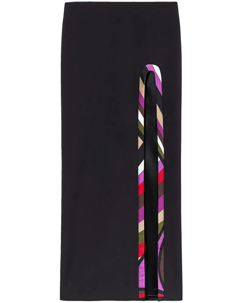 Emilio Pucci Maxirock mit Irdie-Besatz - Schwarz Schwarz
