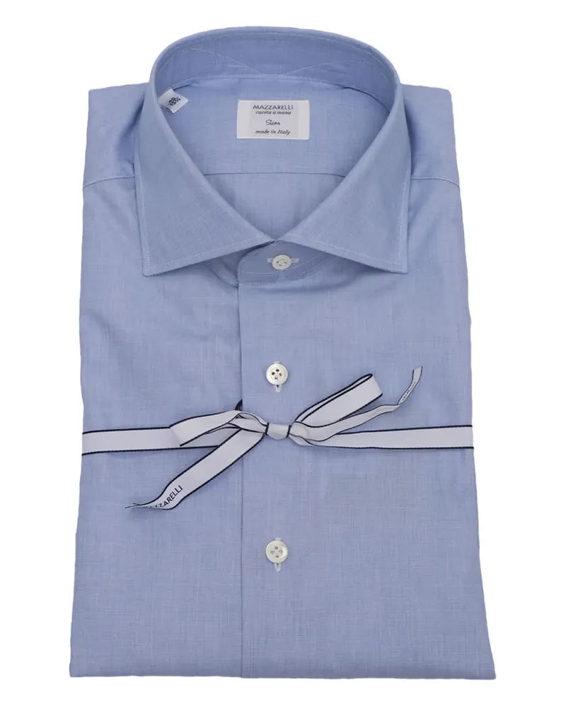 MAZZARELLI Klassisches Hemd - Blau Blau