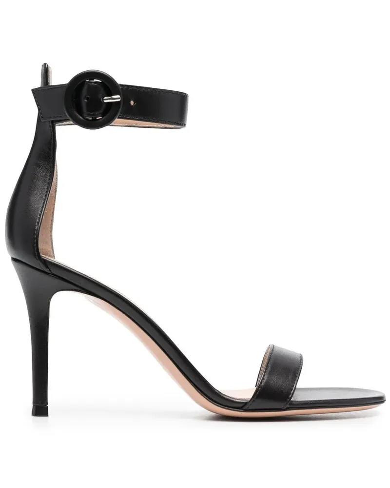 Gianvito Rossi Portofino Sandalen 85mm - Schwarz Schwarz
