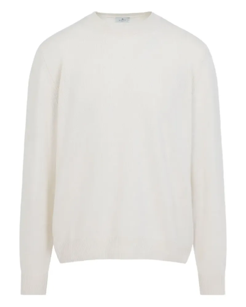 Etro Klassischer Kaschmirpullover - Weiß Weiß
