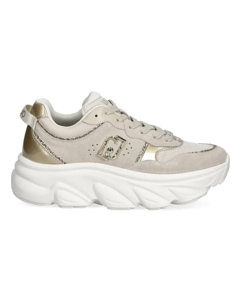 Liu Jo logo-appliqué sneakers - Nude Nude
