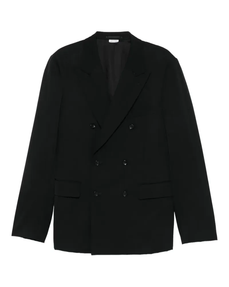 Comme des Garçons Doppelreihige Jacke mit steigendem Revers - Schwarz Schwarz