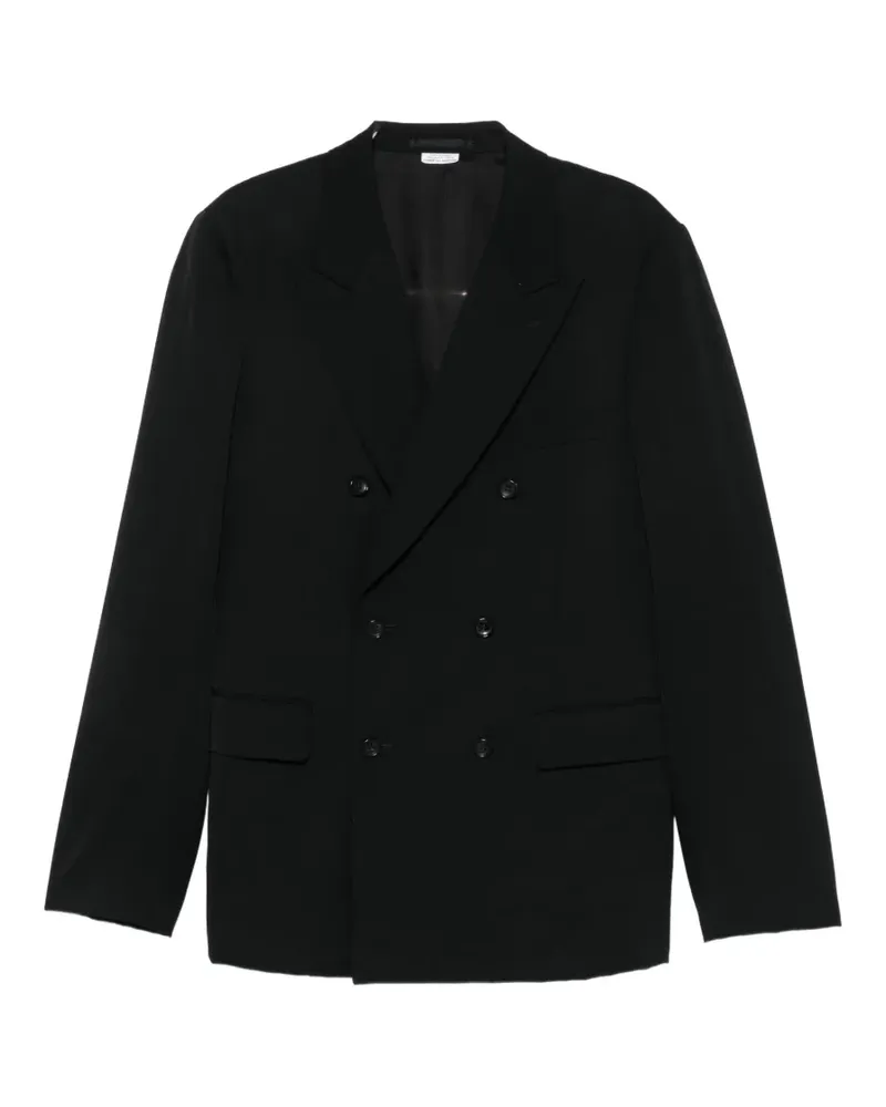 Comme des Garçons Doppelreihige Jacke mit steigendem Revers - Schwarz Schwarz