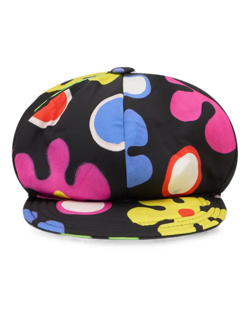 Moschino floral-print cap - Schwarz Schwarz