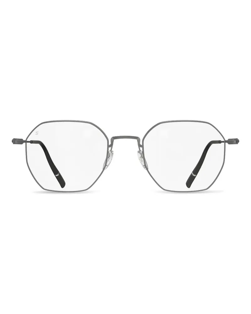 Silhouette Pure Visionary geometric-frame glasses - Grau Grau