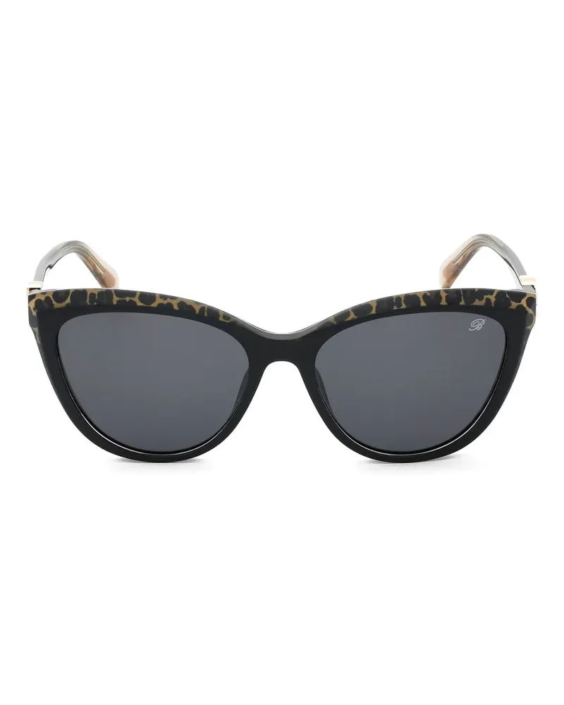 Blumarine Klassische Cat-Eye-Sonnenbrille - Schwarz Schwarz