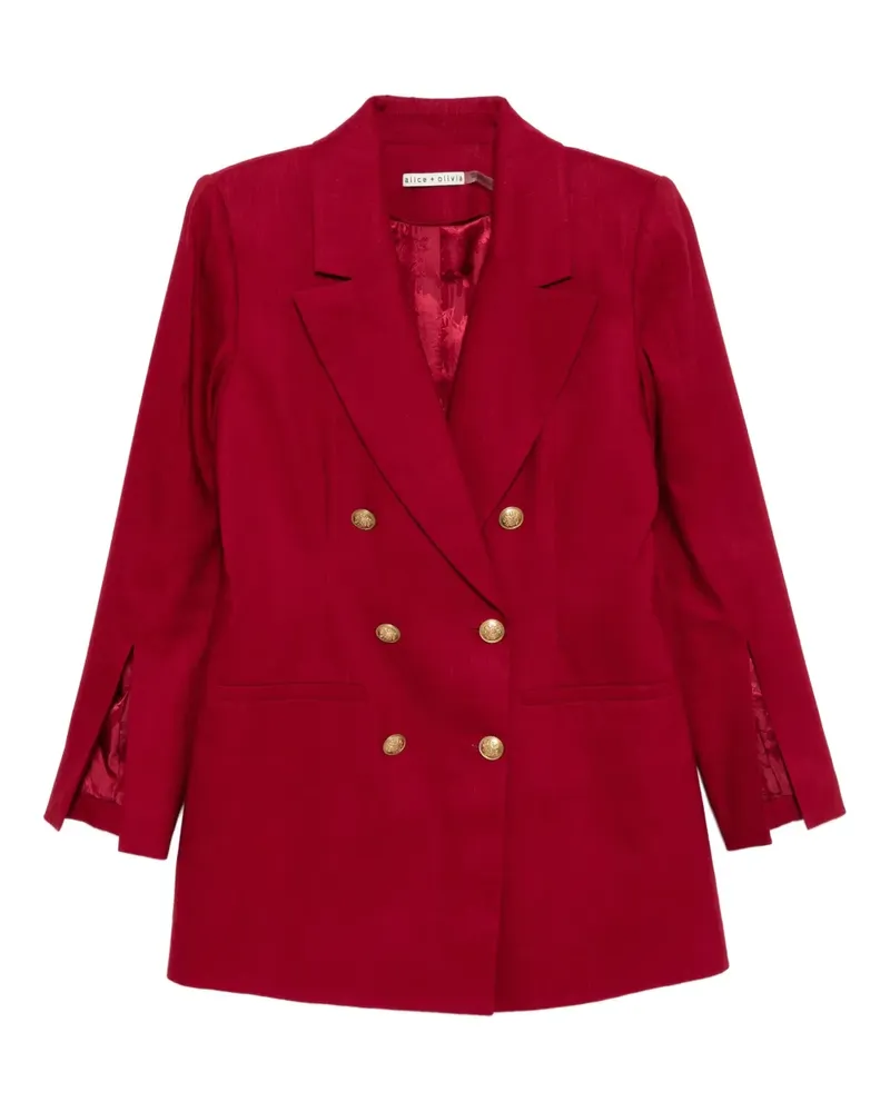 Alice + Olivia Doppelreihiges Sakko - Rot Rot