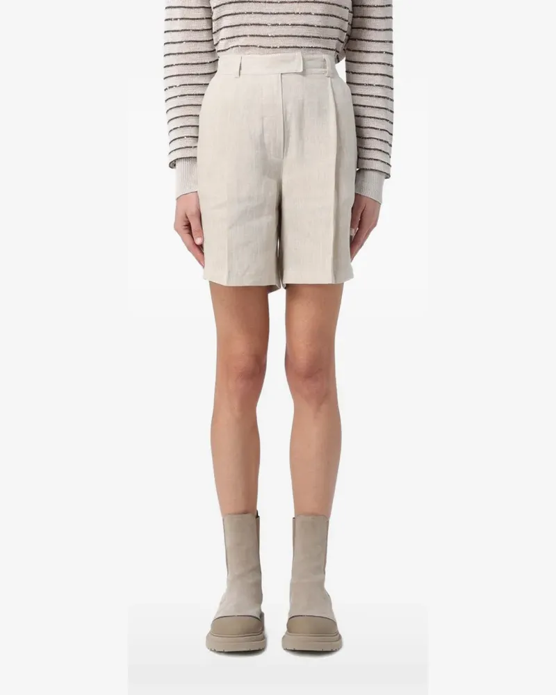 Brunello Cucinelli tailored pleated shorts - Nude Nude