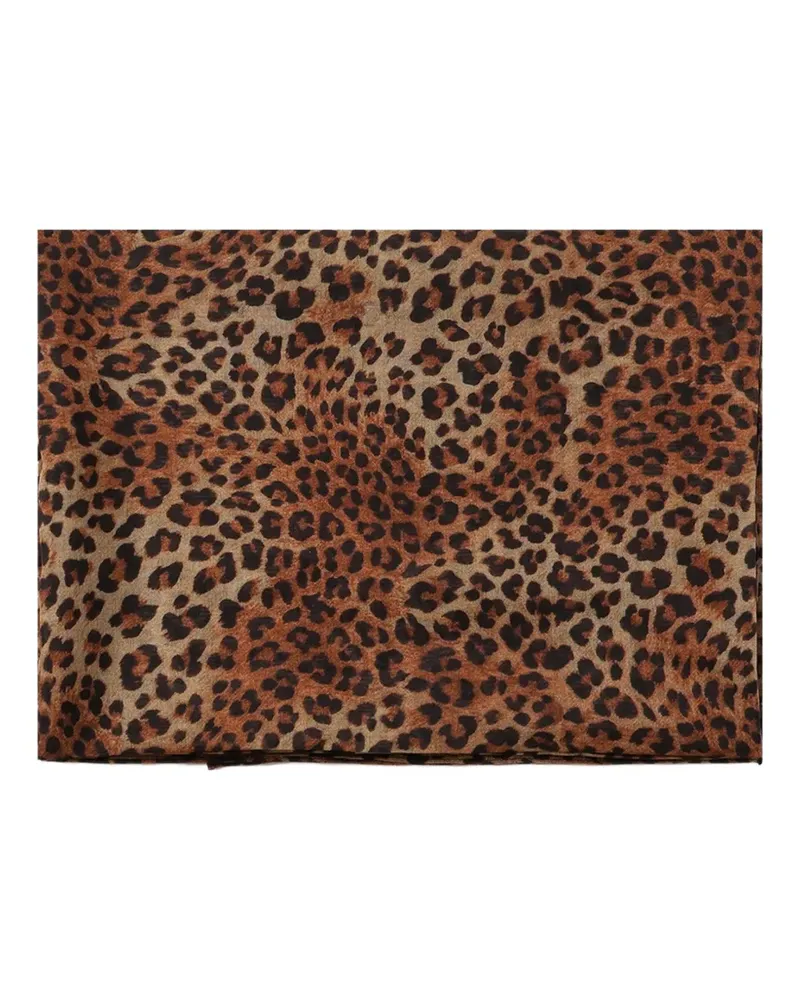 MC2 Saint Barth animal-print sarong skirt - Nude Nude