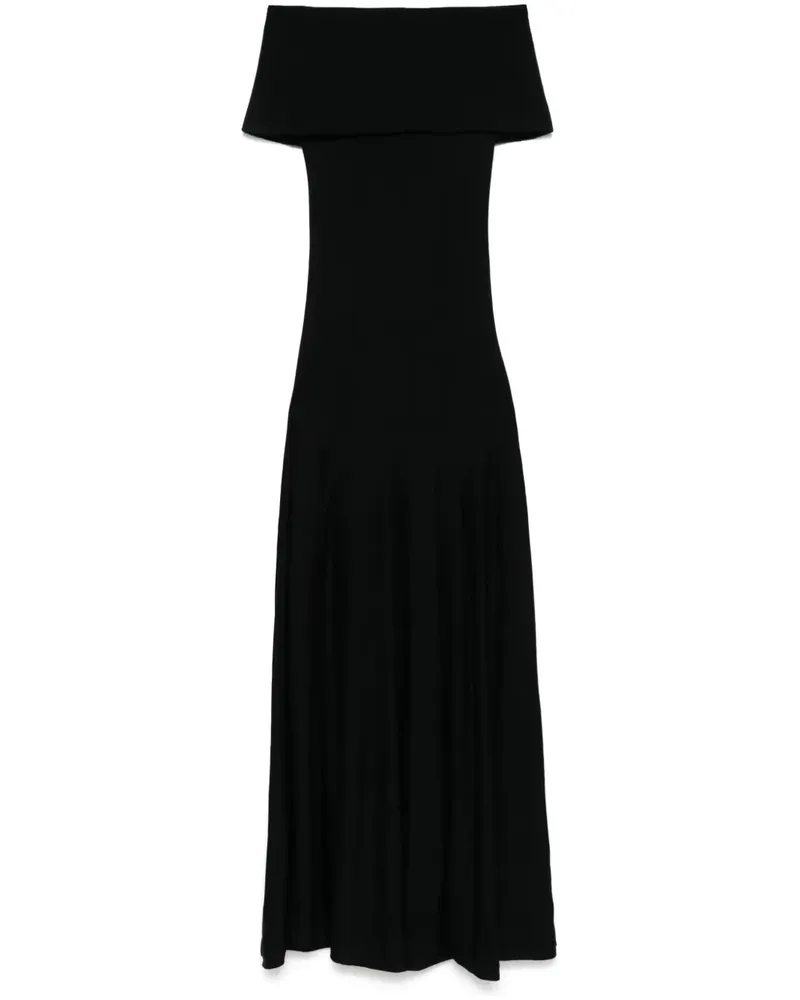 KHAITE Ava Maxikleid - Schwarz Schwarz