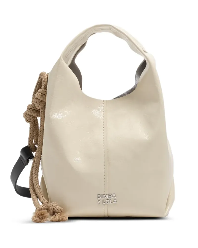BIMBA Y LOLA Mini Tasche aus Leder - Nude Nude