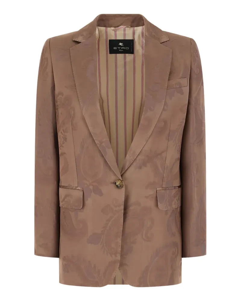 Etro paisley-jacquard blazer - Braun Braun