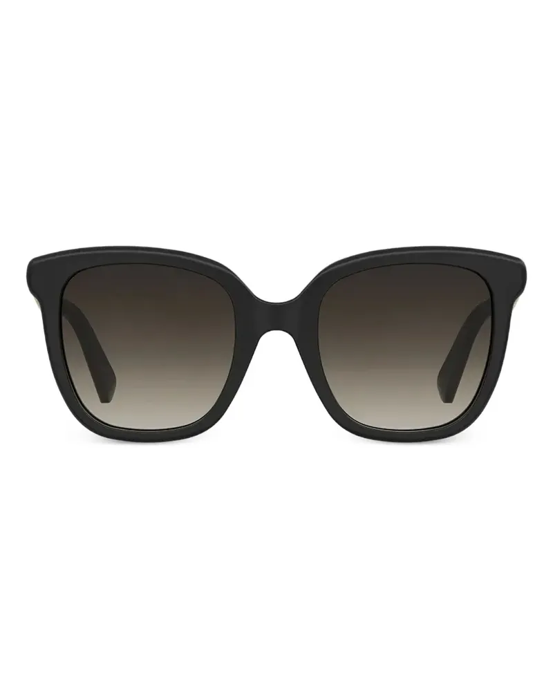 Moschino Eckige Sonnenbrille - Schwarz Schwarz