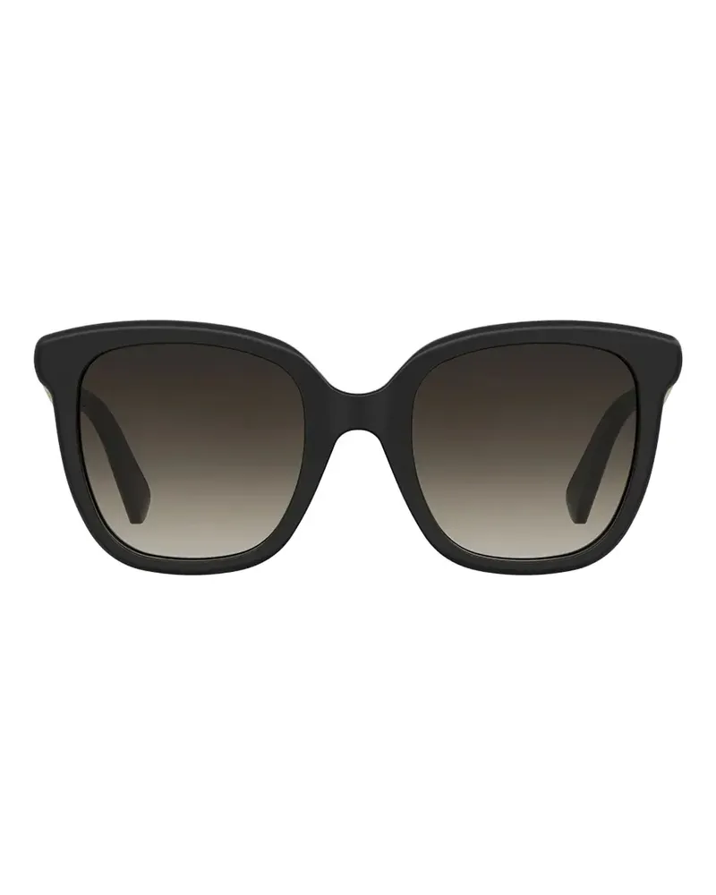 Moschino Eckige Sonnenbrille - Schwarz Schwarz