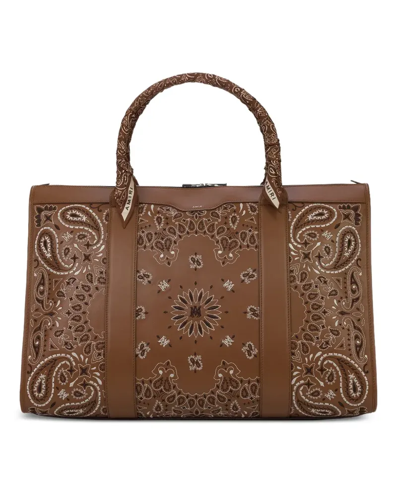 Amiri Bandana Weekender Tasche - Braun Braun