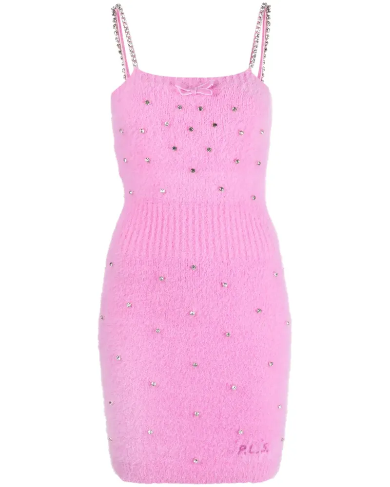 Philosophy Di Lorenzo Serafini Minikleid mit Kristallen - Rosa Rosa