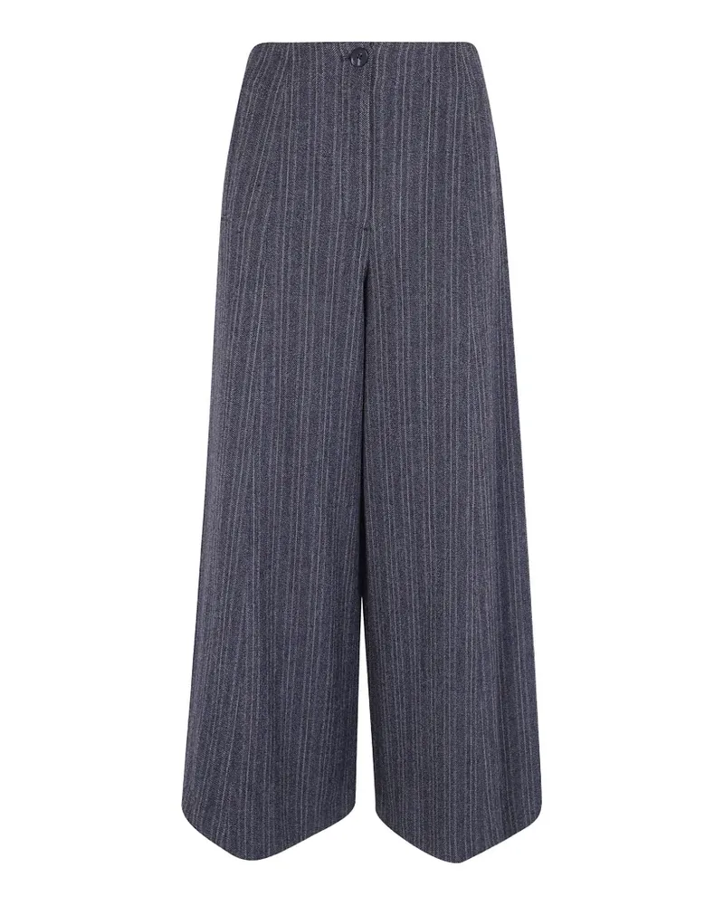Paul Smith pinstripe wide-leg trousers - Grau Grau