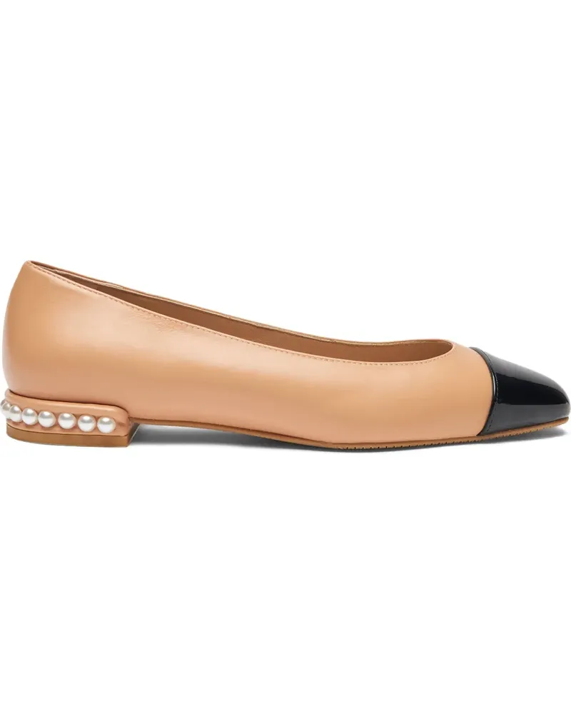 Stuart Weitzman Pearl Ballerinas - Nude Nude