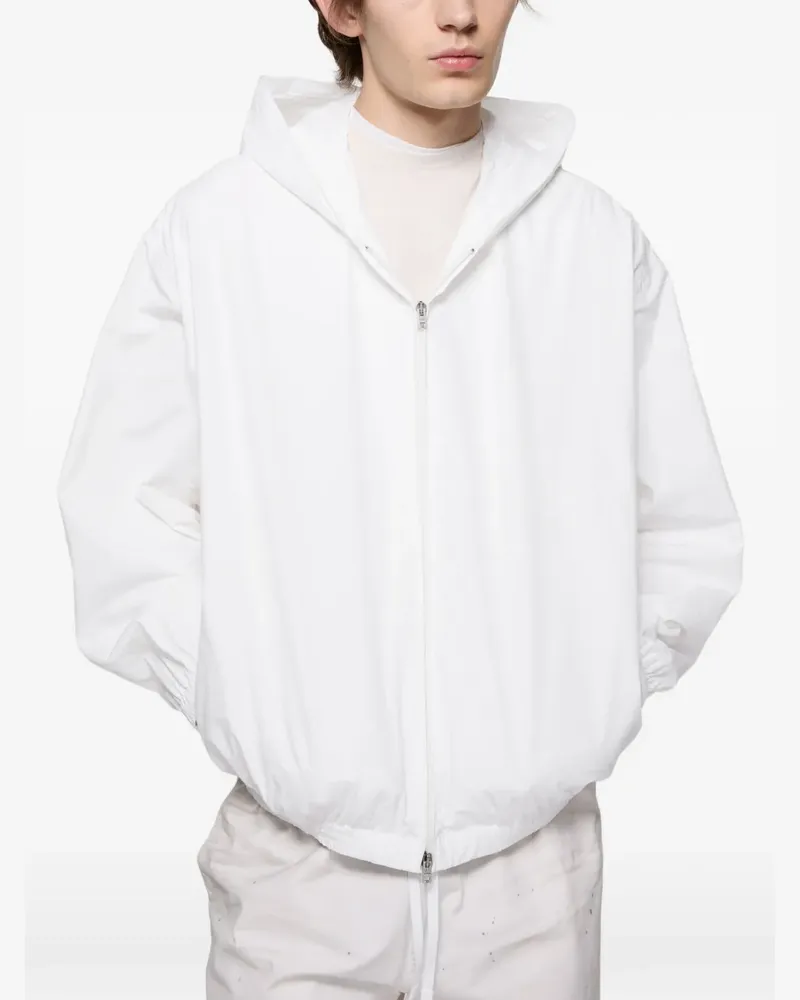 Acne Studios Kapuzenjacke mit Reißverschluss - Weiß Weiß