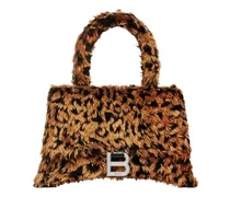 Hourglass leopard tote bag - Braun