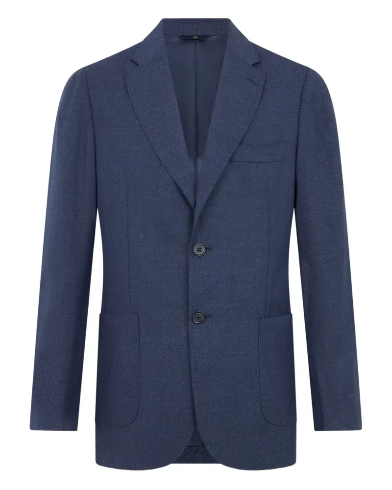 Brooks Brothers Hopsack Blazer aus Schurwolle - Blau Blau