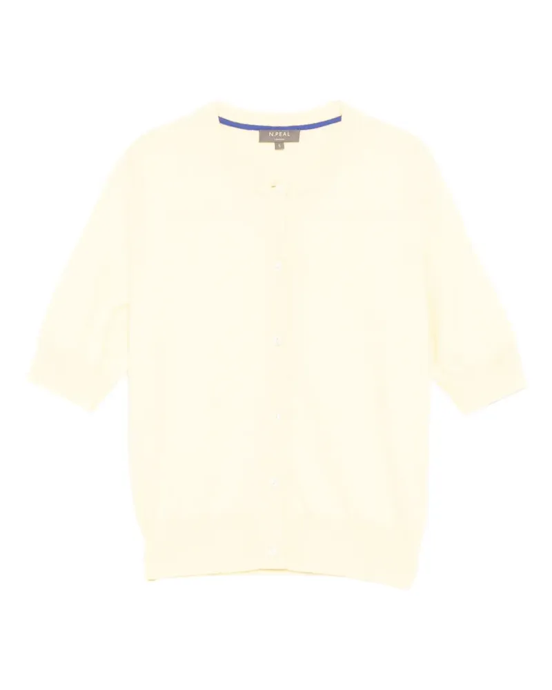 N.Peal Kurzärmeliger Cardigan - Gelb Gelb