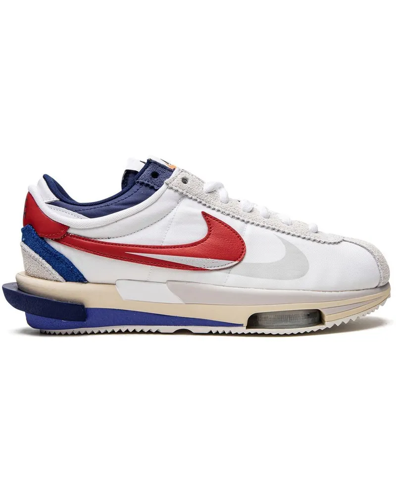 Nike x Sacai Cortez 4.0 "White/Red/Blue" Sneakers - Weiß Weiß