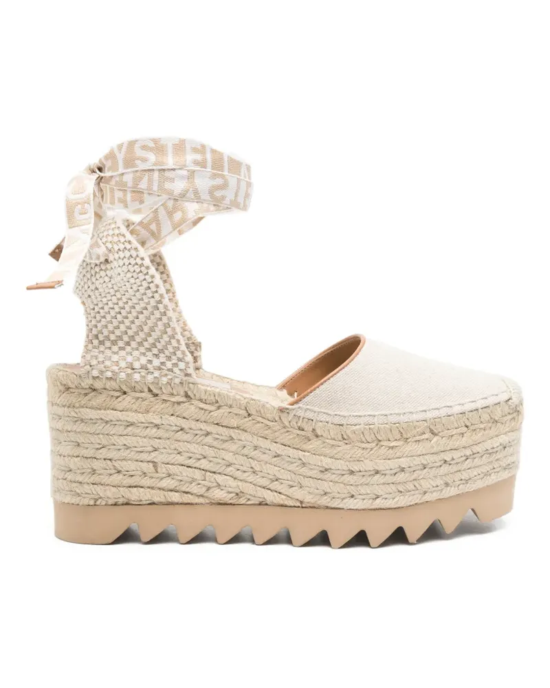 Stella McCartney Gaia platform espadrilles - Nude Nude