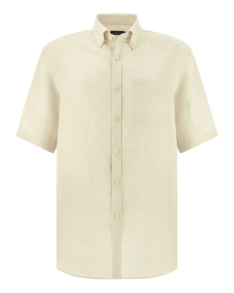 Paul & Shark short-sleeved linen shirt - Nude Nude