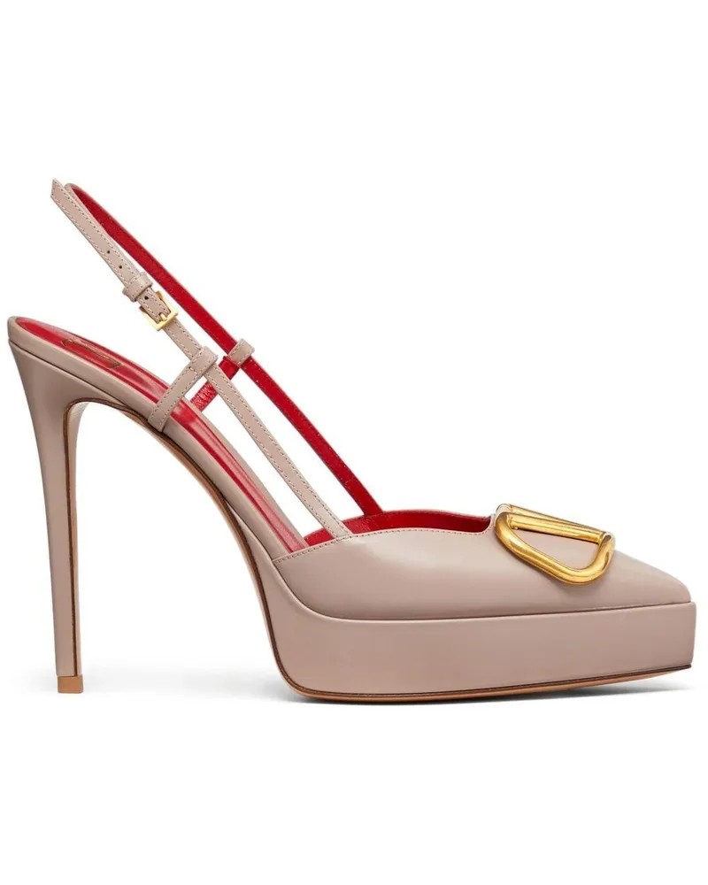 Valentino Garavani VLogo Pumps 120mm - Nude Nude