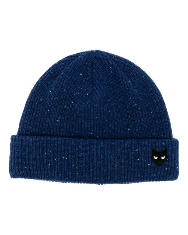 SONGZIO Beanie mit Panther-Stickerei - Blau Blau