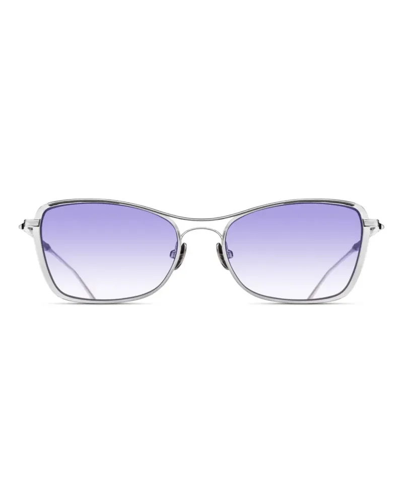 RETROSUPERFUTURE Sonnenbrille mit eckigem Gestell - Silber Silber