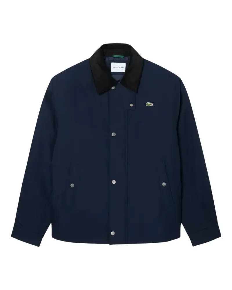 Lacoste Jacke mit Cordkragen - Blau Blau
