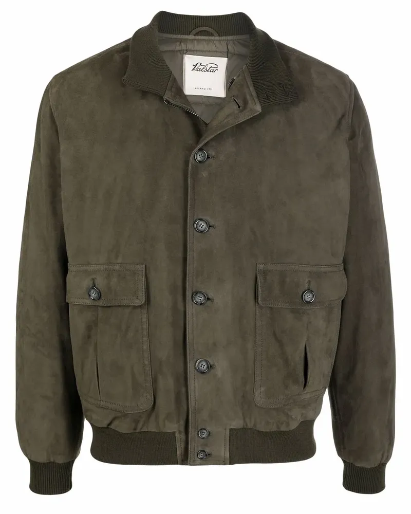 Valstar Wildlederjacke mit Stehkragen - Grün Grün