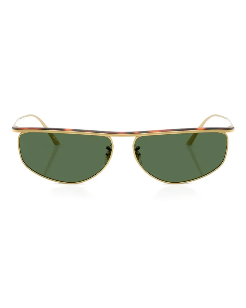Oliver Peoples x Khaite 1986c geometric-frame sunglasses - Gold Gold