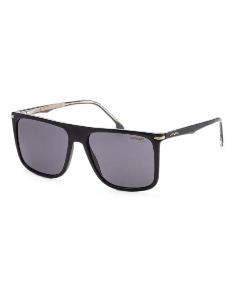 Carrera Sonnenbrille mit eckigem Gestell - Schwarz Schwarz